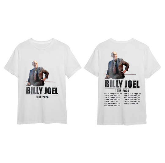 Retro Billy Joel World Tour 2024 Shirt, Billy Joel Music Tour Shirt