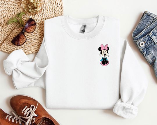 Cute Minnie Mouse Sweatshirt, Vintage Minnie Sweater