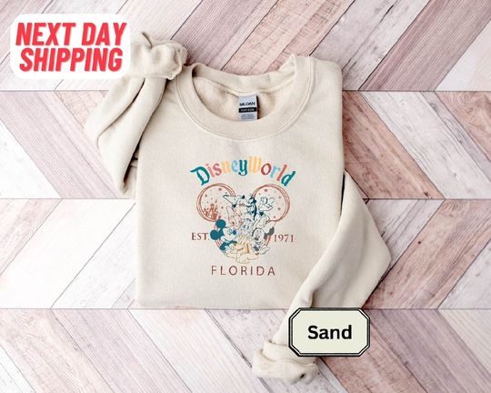 Discover Walt Disney World Comfort Sweatshirt, Mickey and Friend Sweatshirt