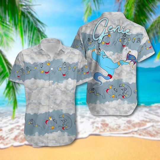 Funny Genie Character Aloha Hawaiian Shirt