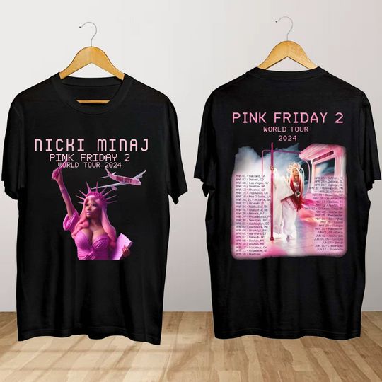 Discover Nicki Minaj Pink Friday 2 Tour T Shirt