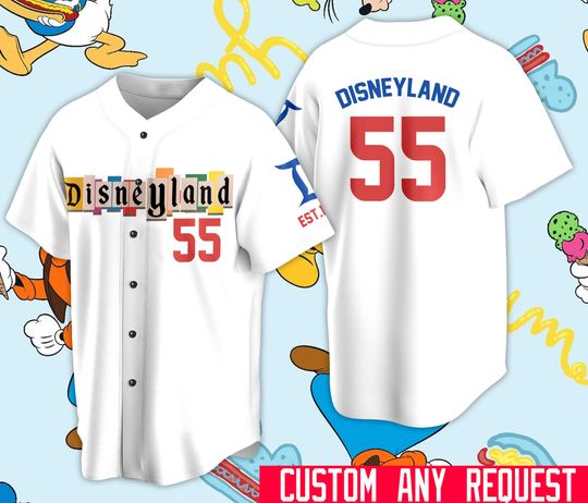 Discover Custom Disneyland Baseball Jersey Disney Vacation Trip Matching Jersey
