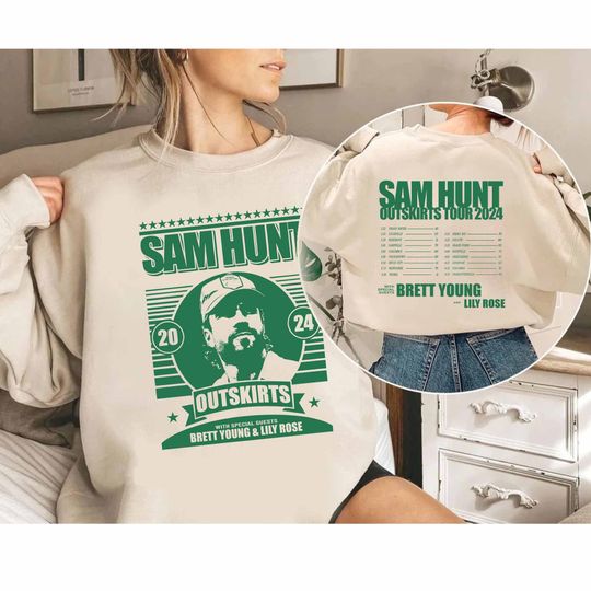 Discover Sam Hunt 2024 Outskirts Tour Shirt, Sam Hunt Fan Shirt