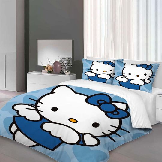 Christmas Hello Kitty Bedding Set.
