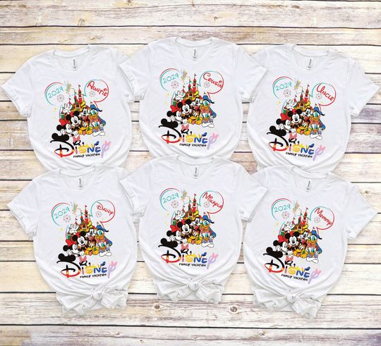 Discover Disney Family 2024 Shirt, Disney 2024 Shirt, Custom Disney Group Shirt