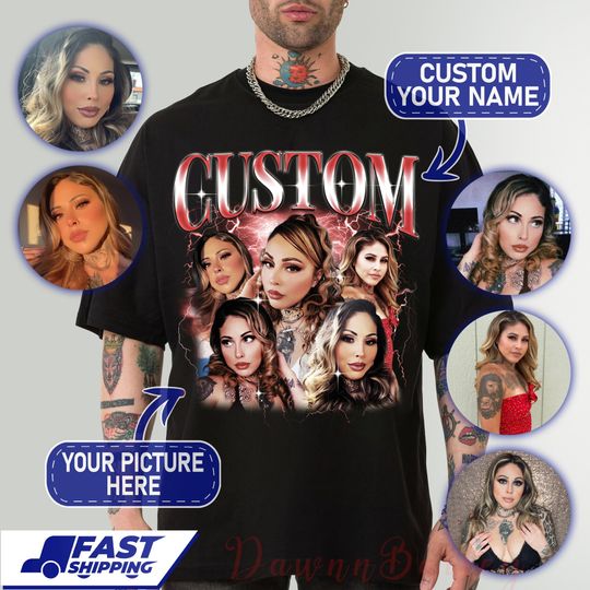 Discover Custom Shirt, Custom Photo Shirt, Custom Rap Shirt, Personalized Photo Bootleg