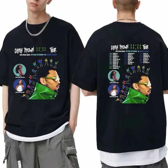 Discover Chris Brown 11:11 Tour 2024 Shirt, Chris Brown Shirt, Chris Brown 2024 Concert Shirt