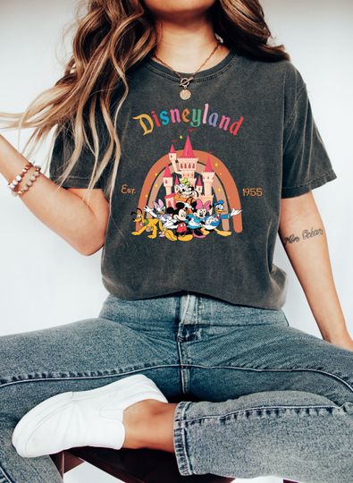 Discover Vintage Disneyland Est 1955 Shirt, Disneyland 1955 Shirt, Mickey And Friends
