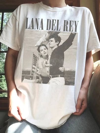 Discover New Lana Del Rey Ldr Sailing Tan T Shirt Cotton Tee Vintage
