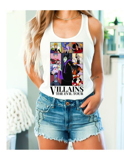 Wicked Beauties: Disney Villains Iconic Tank Top