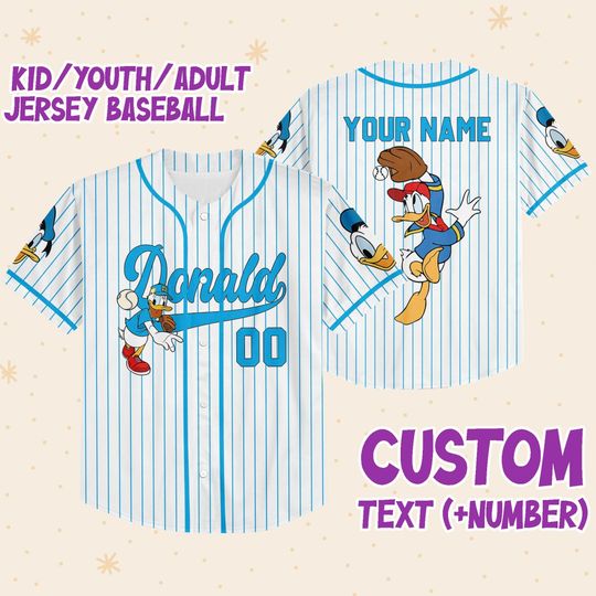 Discover Personalized Donald Duck Disney Baseball Jersey, Disney Jersey