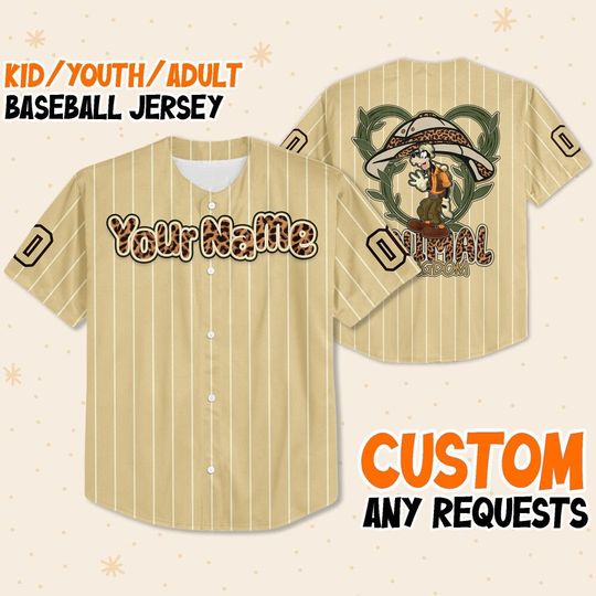 Discover Personalized Disney Gooful Animal Kingdom Baseball Jersey