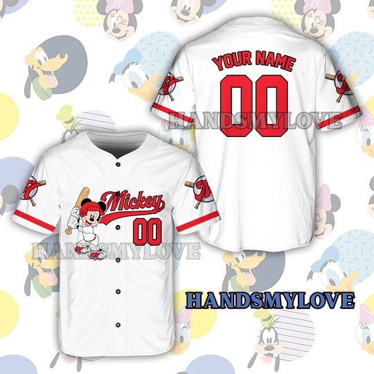 Discover Custom Ddisney Character Mickey Game Day Baseball Jersey Ddisney Baseball Player