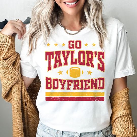 Discover Go Taylors Boyfriend Shirt, Swift Kelce Shirt, Vintage Swift