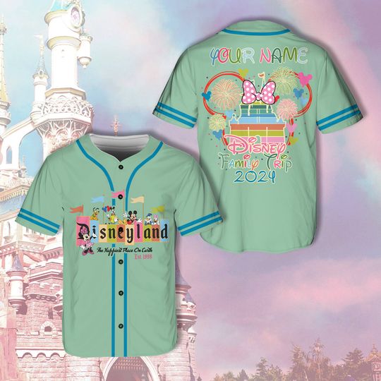 Discover Custom Ddisneyland Baseball Jersey Ddisney Vacation Matching Shirt