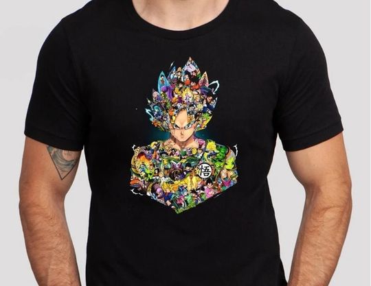 Anime DBZ Goku Graphic T-Shirt, Dragon Ball Shirt Gift For Fans