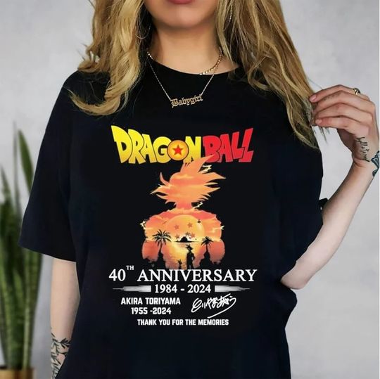 Akira Toriyama RIP Shirt, Akira Toriyama RIP, 40 Years 1984  2024