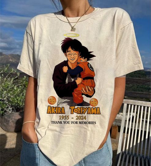 Akira Toriyama Drag0n Ball RIP Shirt, Akira Toriyama 1955 to 2024