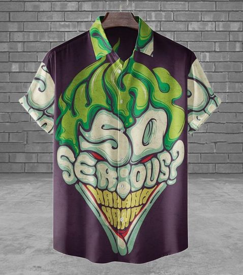 Joker Why So Serious Hawaiian Shirt, Superhero Aloha Shirt