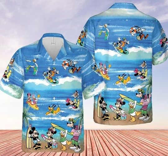 Discover Mickey And Friends Disney Hawaiian Shirt, Disney Aloha Shirt