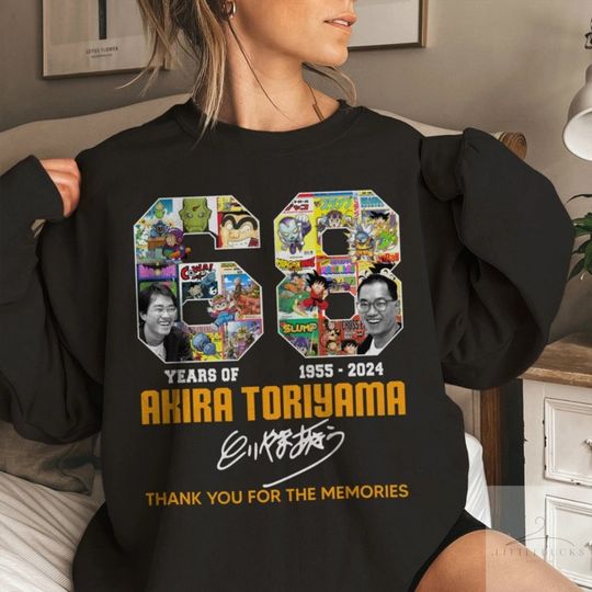 68 Years Akira Toriyama Thank You Signature Sweatshirt