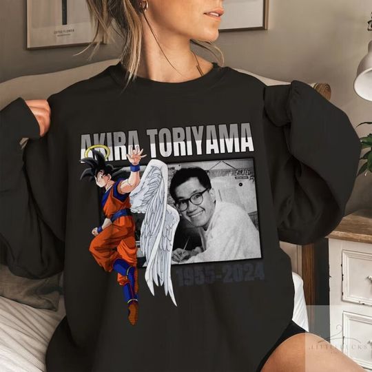 Akira Toriyama Shirt, Angel Goku Shirt, RIP Akira Toriyama Sweatshirt