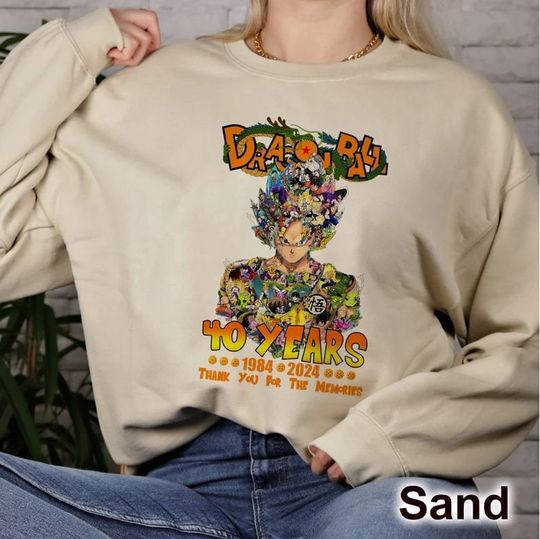 40 Years Thank You Gildan Sweatshirt, Dragon Ball
