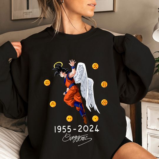 Angel Goku Shirts, Akira Toriyama RIP Shirt,Dragon Ball Sweatshirt
