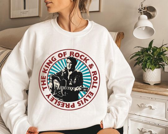 Elvis Presley Coin SweatshirtElvis Presley Lovers Sweatshirt, Family Holiday Party