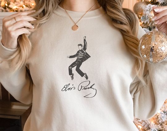 Elvis Presley Comfort Sweatshirt, Elvis Presley Lovers, King Of Music, Elvis Presley Fan