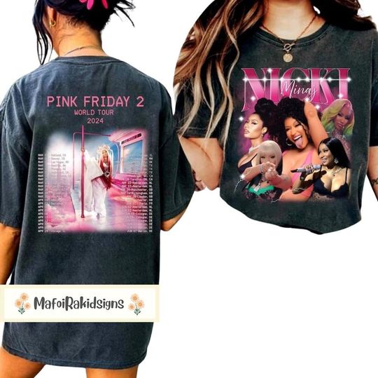 Discover Nicki Minaj Tour Shirt, Pink Friday 2 Tour Shirt, Nicki Minaj World Shirt