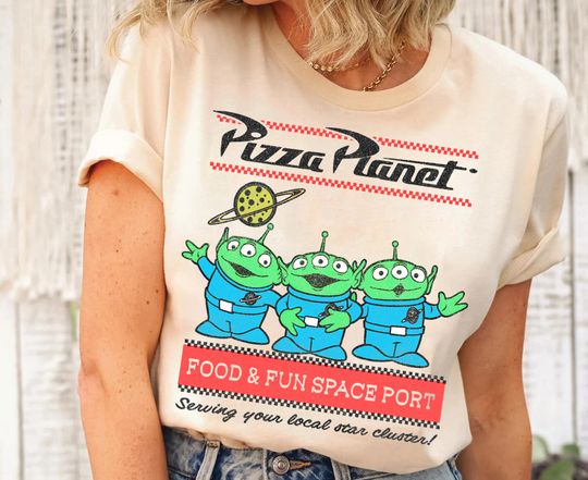 Discover Disney Toy Story Pizza Planet Aliens T-Shirt