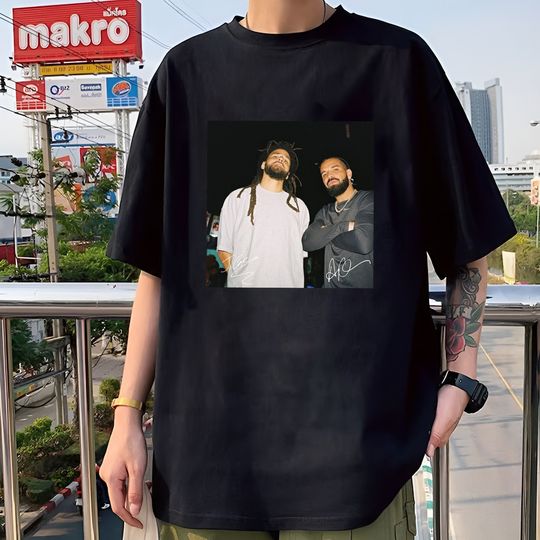 Discover Rapper J. Cole & Drake Tshirt Drake J.Cole It's All a Blur Tour 2024 Shirt