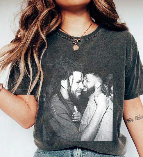Discover Vintage J. Cole and Drake Rap Tee shirt, It's All a Blur Tour J.Cole
