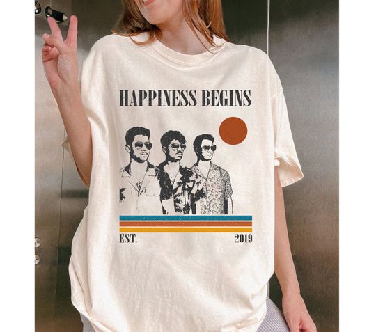 Discover Happiness Begins Shirt, Happiness Begins Music Shirt