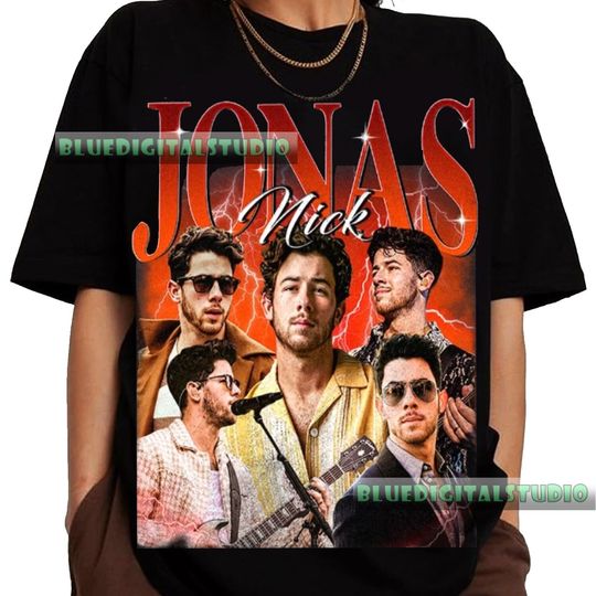 Jonas Brothers Vintage 90s Graphic Shirt, Nick Jonas 90s