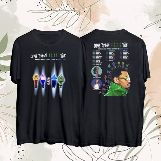 Discover Chris Brown 11:11 Tour 2024 Shirt, Chris Brown Fan Shirt, Chris Brown 2024 Concert
