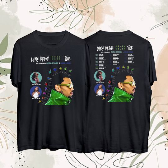 Discover Chris Brown 11:11 Tour 2024 Shirt, Chris Brown Fan Shirt, Chris Brown 2024 Concert