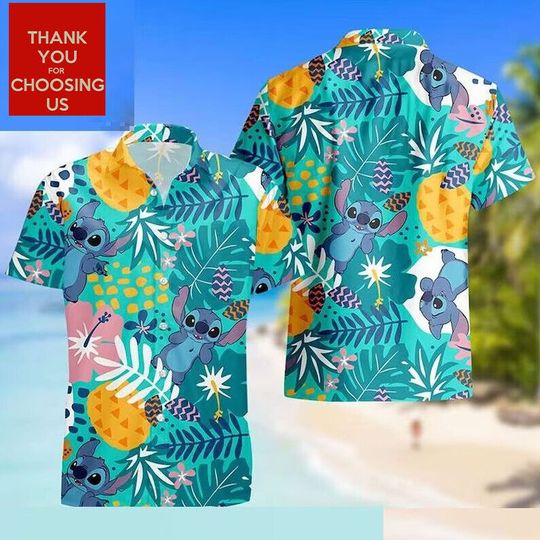 Disney Stitch Hawaiian Shirt, Vacation Shirt