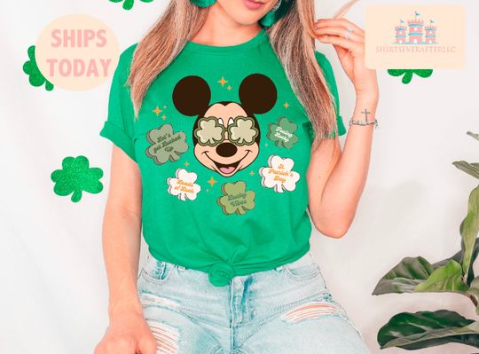 Discover Shamrock Minnie Mouse - Mickey Mouse Shirt, St Patricks Disney Shirt