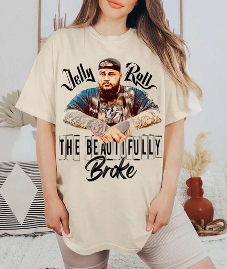 Discover Jelly Roll The Beautifully Broken Tour 2024 T Shirt