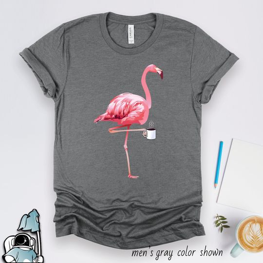 Flamingo Coffee Shirt, Flamingo Gifts