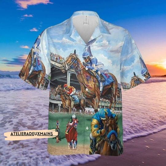 Kentucky Derby Horse Racing Hawaiian Shirts