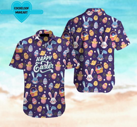Discover Happy Easter Day Pattern Hawaiian Shirt
