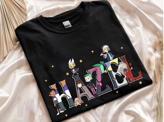 Custom Name The Owl House Shirt, Personalized Disney The Owl House Matching Tee