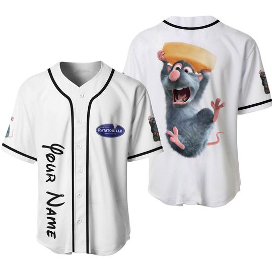 Personalized Disney Ratatouille Remy Baseball Jersey