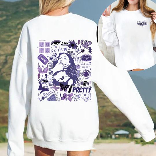 Vintage Olivia Rodrigo Guts Tour 2024 Sweatshirt