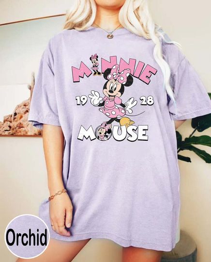Discover Vintage Minnie Mouse Shirt, Minnie est 1928, Disney Shirt, Disneyland Shirt