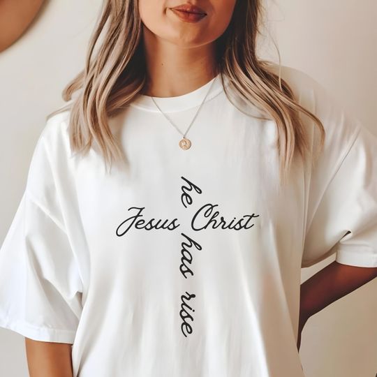 Discover He is Risen Shirt, Risen Easter Shirt, Christian Easter Outfit