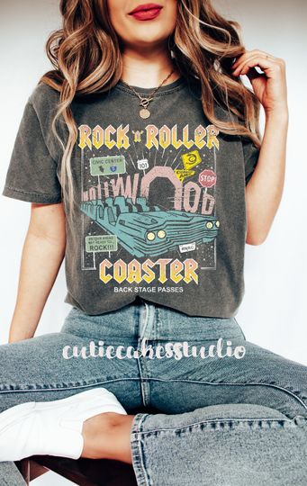 Discover Disney vintage shirt, Disney rockin roller shirt, Disney Hollywood studios shirt
